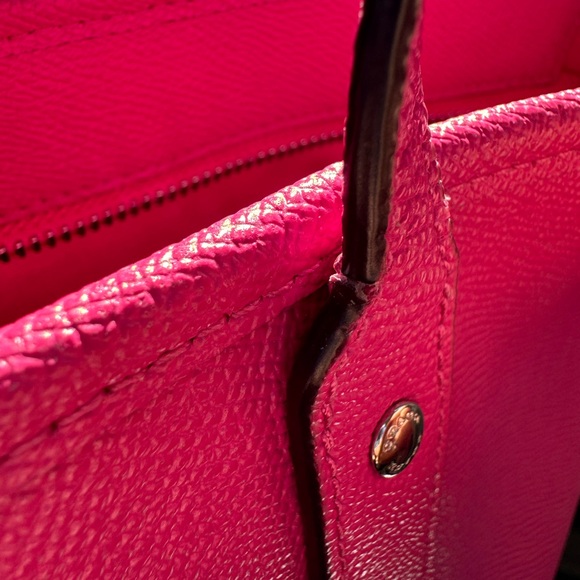 Coach Pink Leather Tote Bag - Picture 14 of 14